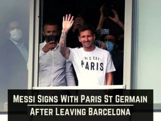 Messi signs with Paris St Germain after leaving Barcelona