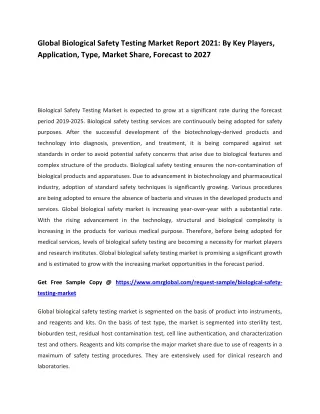 global biological safety testing market report