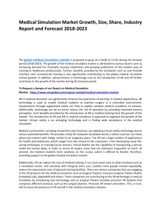 medical simulation market growth size share