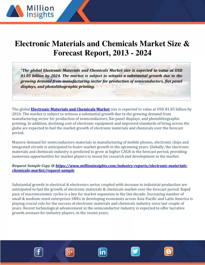 electronic materials and chemicals market size