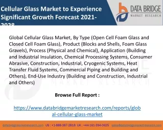 cellular glass market to experience significant