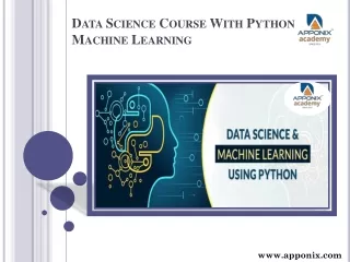 data science course with python machine learning