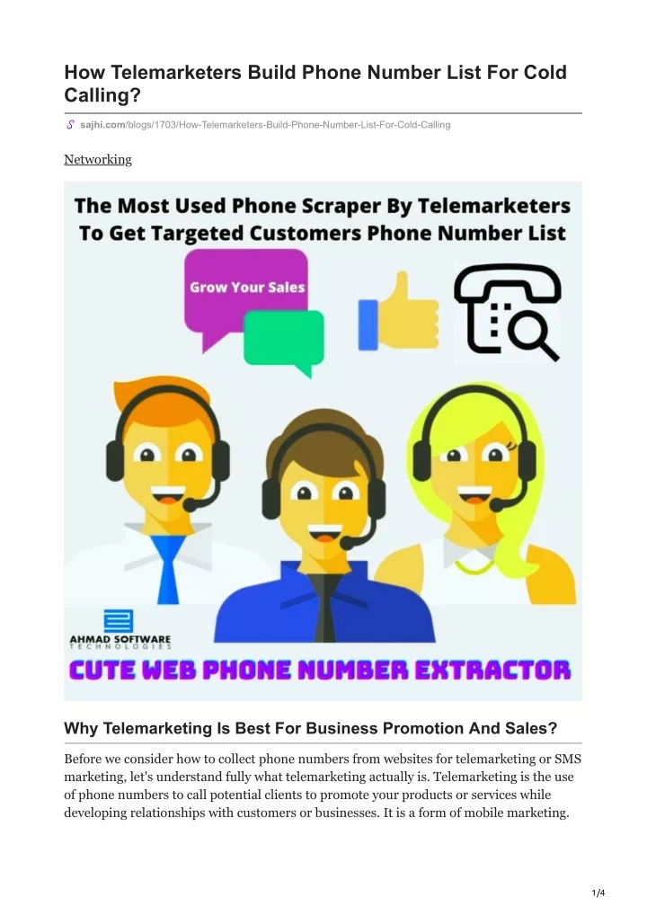 how telemarketers build phone number list