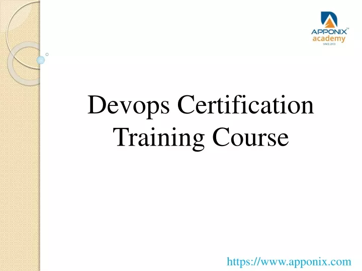 devops certification training course