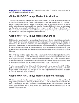 global uhf rfid inlays market was valued