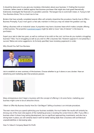 Sell My Business For Free