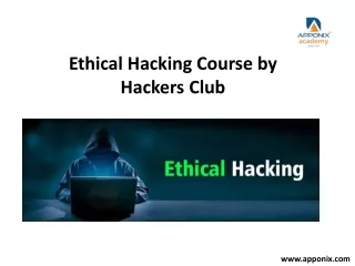 ethical hacking course by hackers club
