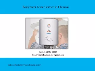 Bajaj water heater service in Chennai