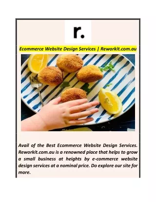 Ecommerce Website Design Services  Reworkit.com