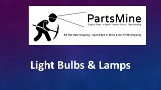 light bulbs lamps