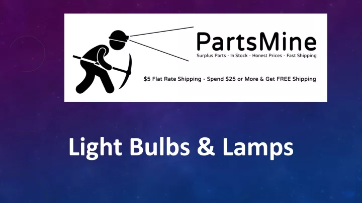 light bulbs lamps