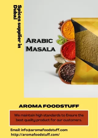 Spices supplier in Dubai
