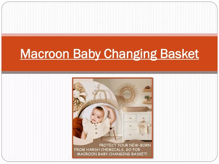macroon baby changing basket
