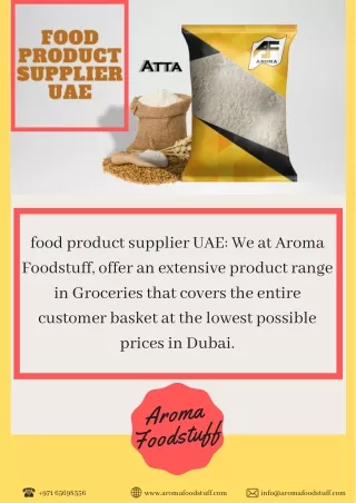 food product supplier UAE