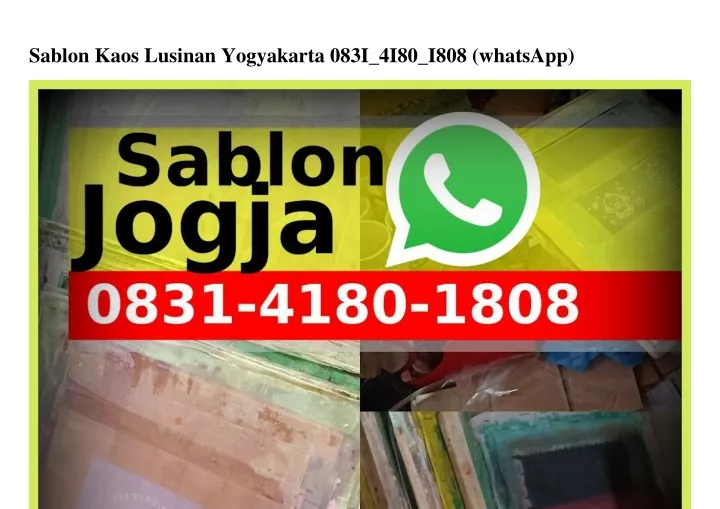 sablon kaos lusinan yogyakarta 083i 4i80 i808