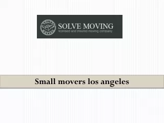 Residential local moving