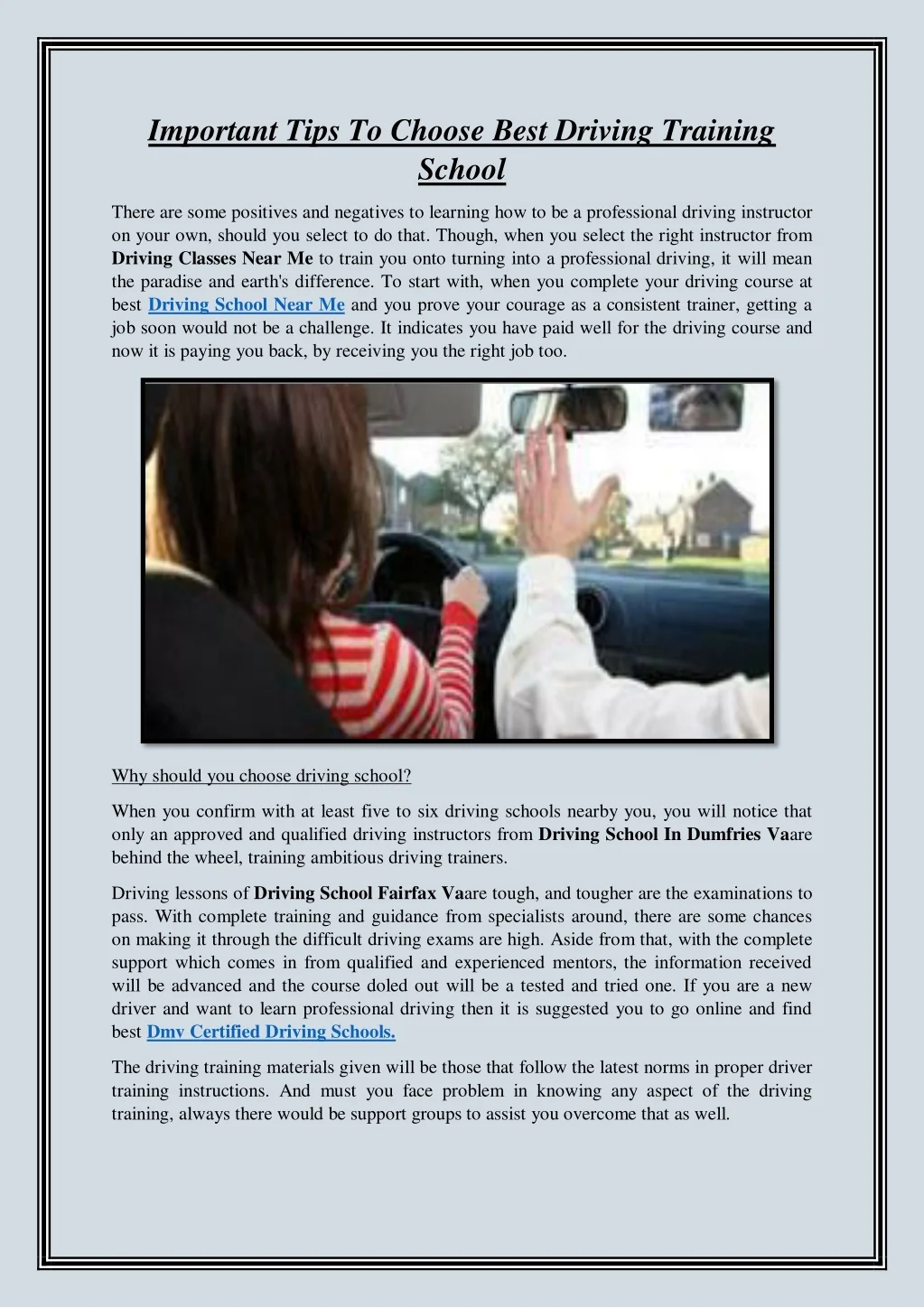 PPT - Important Tips To Choose Best Driving Training School PowerPoint ...