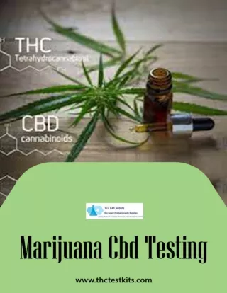 Buy Easy to Use Marijuana CBD Testing Kit