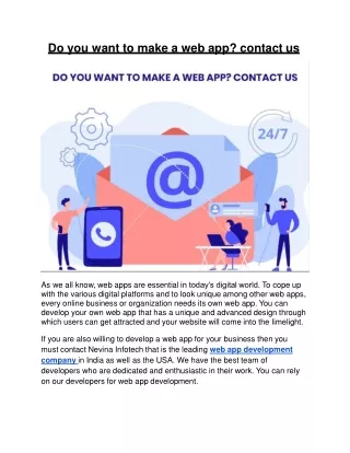 do you want to make a web app contact us