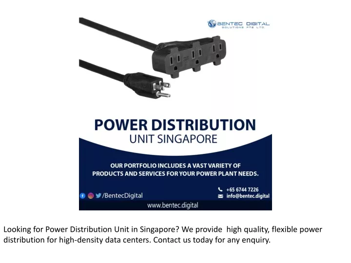looking for power distribution unit in singapore