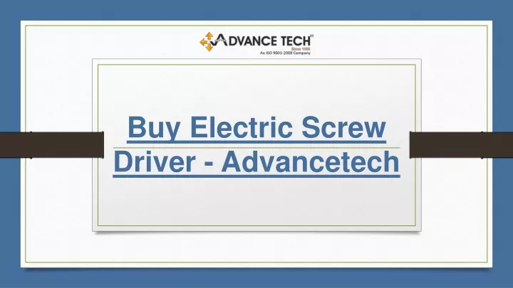 buy electric screw driver advancetech