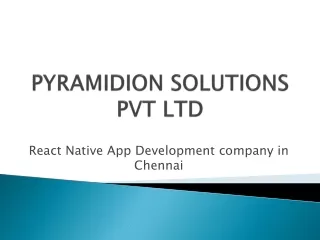 React Native App Development Companies in Chennai