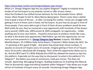 https www dope review com omega telegram