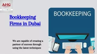 Bookkeeping Firms in Dubai | AHG Audit of Accounts