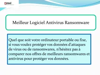 Meilleur Logiciel Antivirus Ransomware