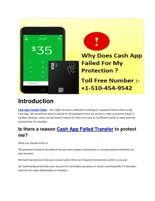 Why Does Cash App Failed For My Protection  [[ Updated 2021 ]]