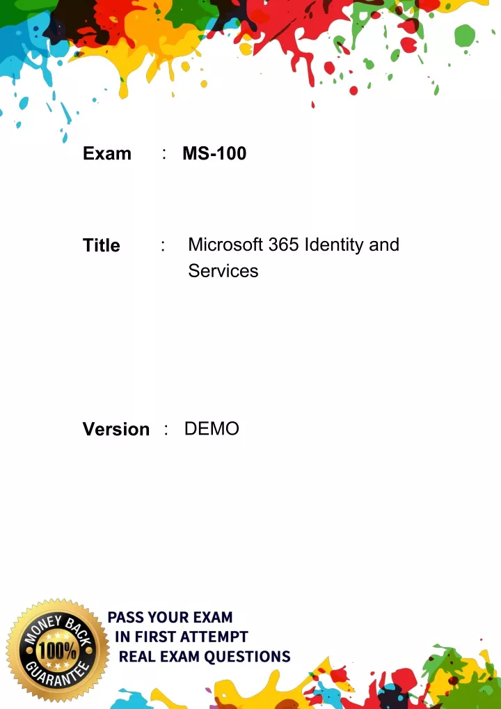 exam ms 100