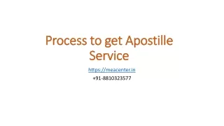 process to get apostille service