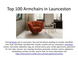 Top 100 Armchairs in Launceston