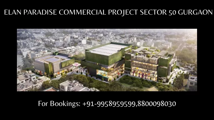 elan paradise commercial project sector 50 gurgaon