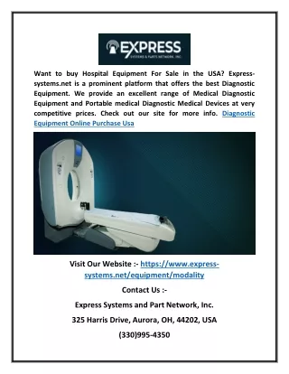 Diagnostic Equipment Online Purchase USA | Express-systems.net