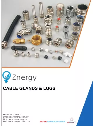 Cable Glands and Lugs - Znergy cable