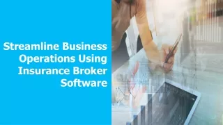 streamline business operations using insurance