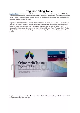 tagrisso 80mg tablet