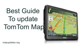 Best Guide To update Tomtom Map
