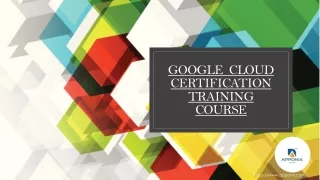 google cloud certification training course