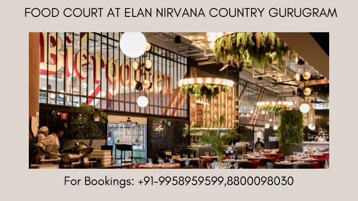 food court at elan nirvana country gurugram