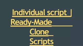 individual script