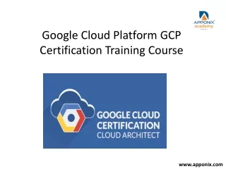 google cloud platform gcp certification training