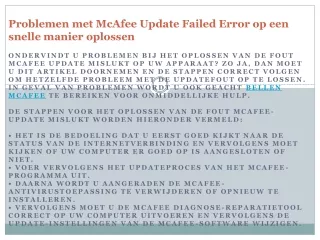 Bellen mcafee hulp voor jou