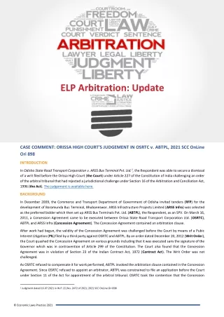elp arbitration update