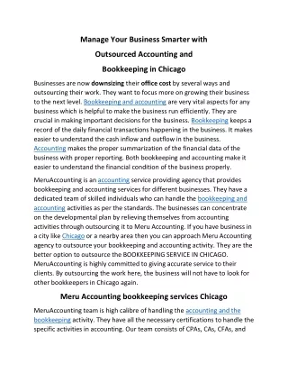 Manage Your Business Smarter with MeuAccouting Chicago