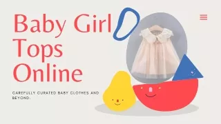 Baby Girl Tops Online | Mini Bambinos
