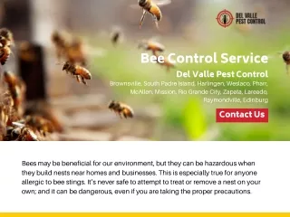 Bee Control Service