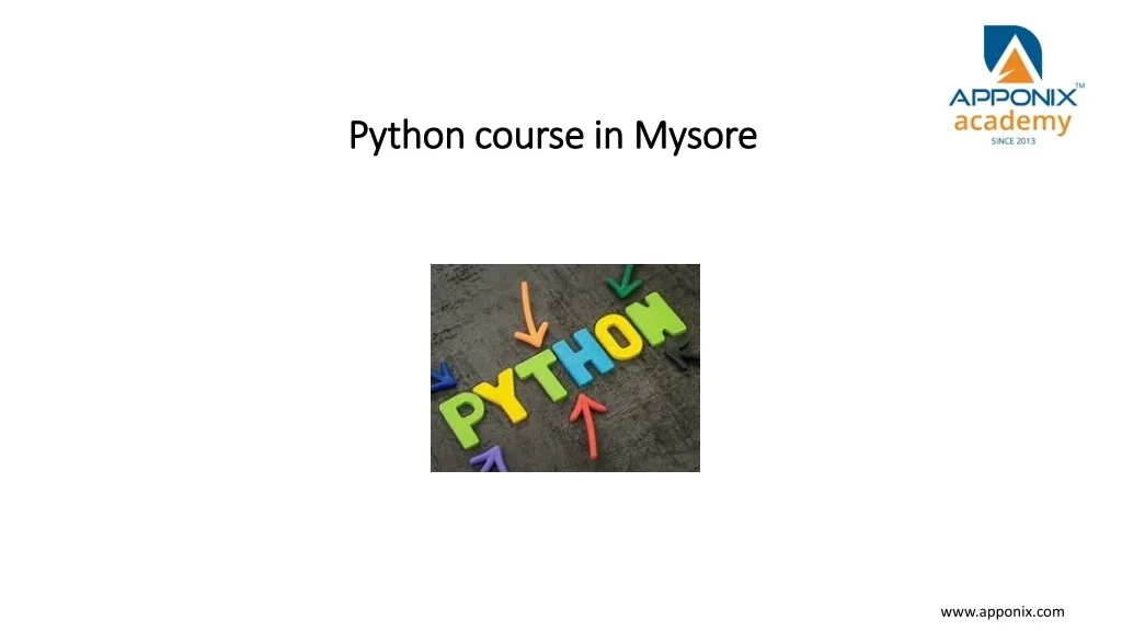 PPT - Python course in mysore PowerPoint Presentation, free download ...