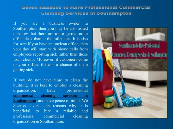 seven reasons to have professional commercial